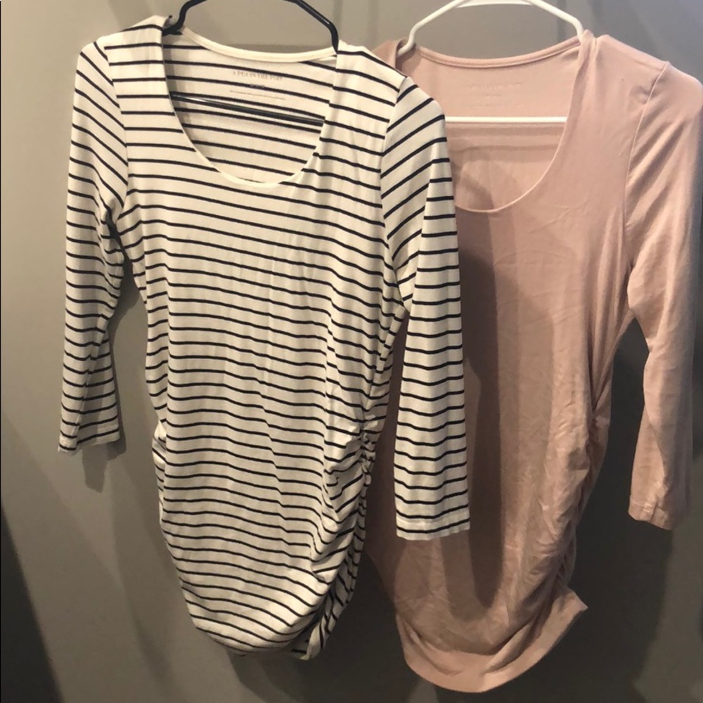 2 A Pea In The Pod shirts. Barely worn
